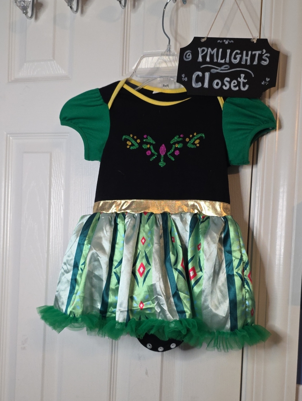 Green Costume Dress Anna-Inspired 18-24 Months